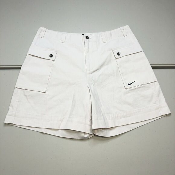 Nike Other - Nike Life Woven P44 Cargo Canvas Shorts White FJ7137-030 Men’s Size 34